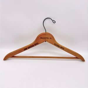 Vintage Wooden Hanger – John Bartram Hotel Sylvania Hotel – Philadelphia